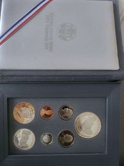 1991 Mount Rushmore Anniversary Coins Prestige Set