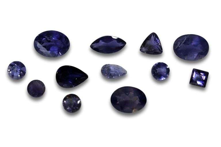 Bright Natural Iolite - Lot of 12