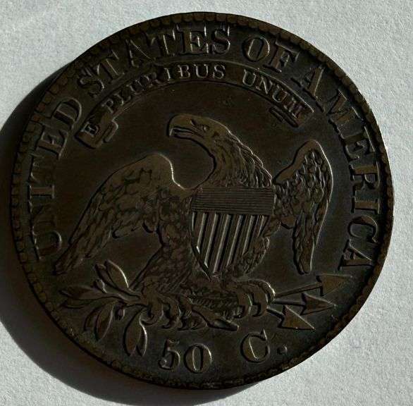 1823 Normal 3 Bust Half