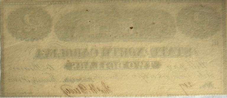 $ 2 State Of North Carolina Jan 1 1863 Note.