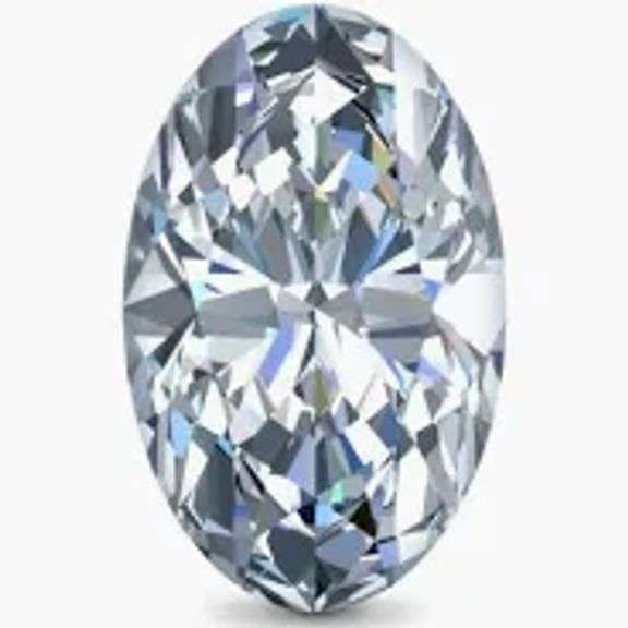 Very Fine Certified Oval Cut Lab Diamond - 4.03 Carats
