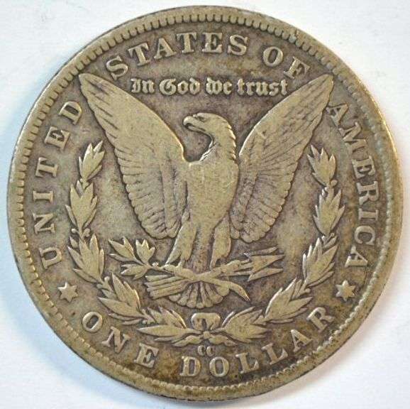 Key date 1883-CC Morgan Silver Dollar. Scarce