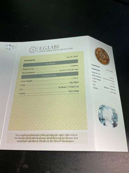 CERTIFIED NATURAL AQUAMARINE