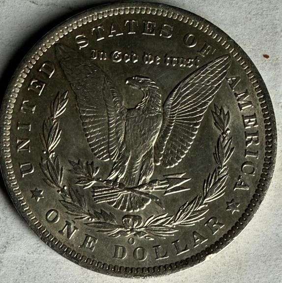1885 0 Frosty White BU Morgan Dollar