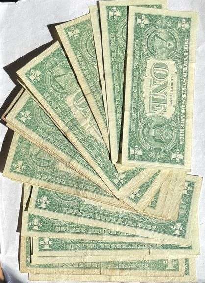 21 Various 1957 $1 Silver Certs incl a Star