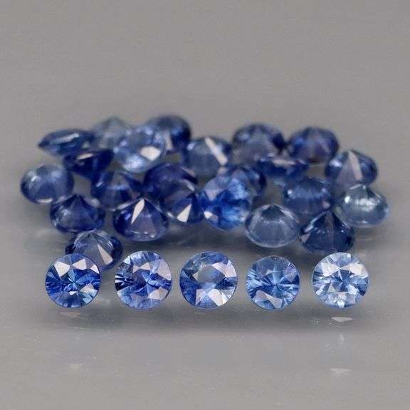 Diamond cut! 2.02ct top blue sapphire set! Heated only!