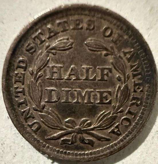 1858 Seated Half Dime