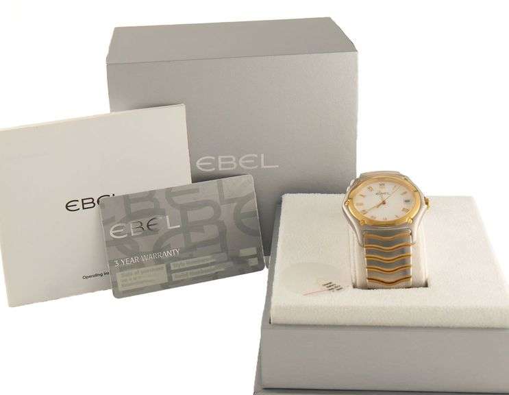 Ebel Classic Wave 1205538, 38MM, 18K Bezel, Stainless Steel Men’s Watch