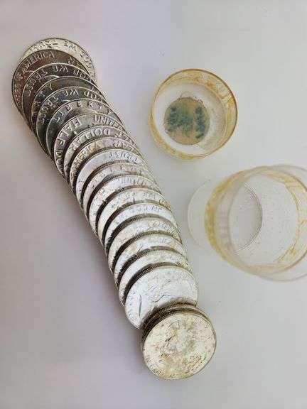 1961-D Roll Of Franklin Half Dollars