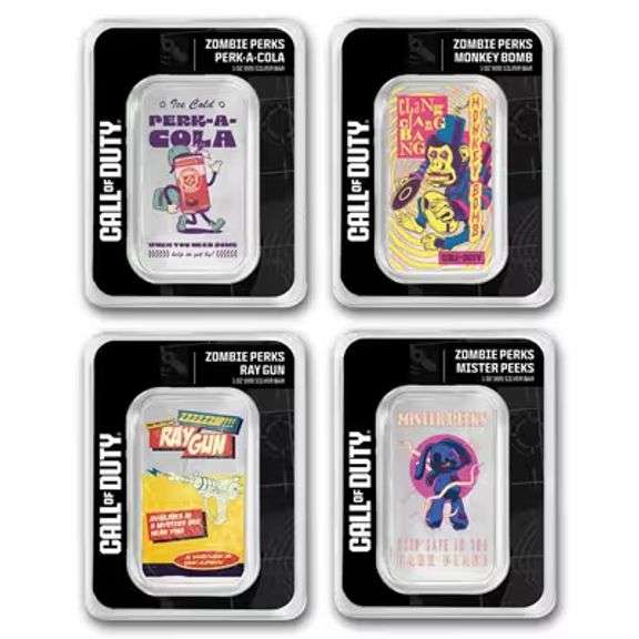 1 oz. Silver Call of Duty Zombie Perks Bar Mystery Pack