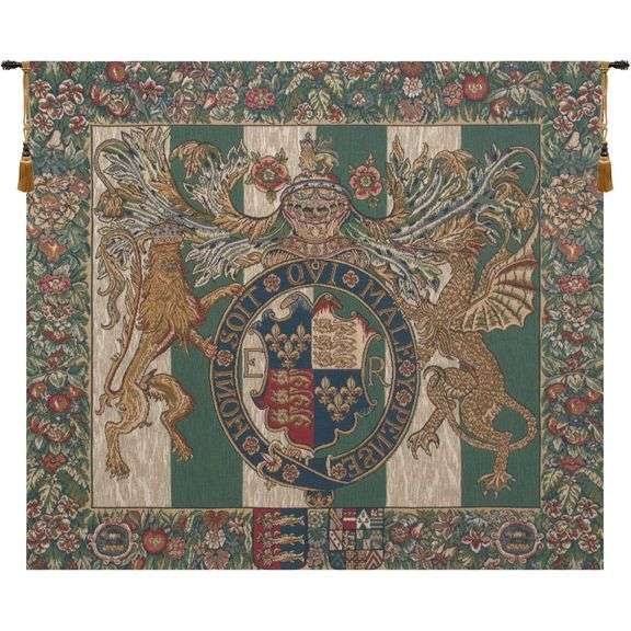 Royal Arms of England Woven Tapestry