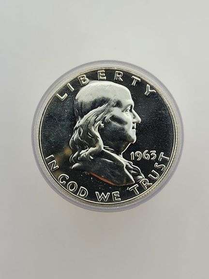 1963 Proof Roll Of Franklin Half Dollars