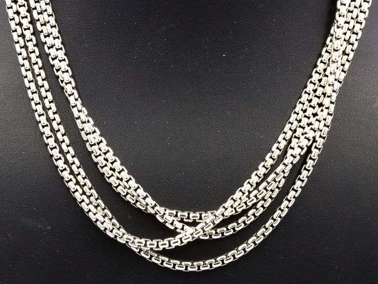 David Yurman box chain necklace 3.6mm