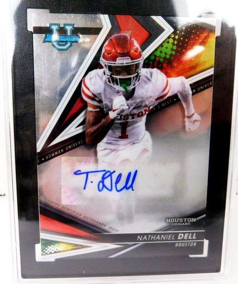 Nathaniel Dell Best of '22 Autographed Football Card, Graded
