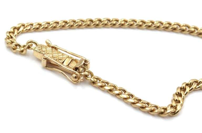 18kt Yellow gold Curb link chain necklace