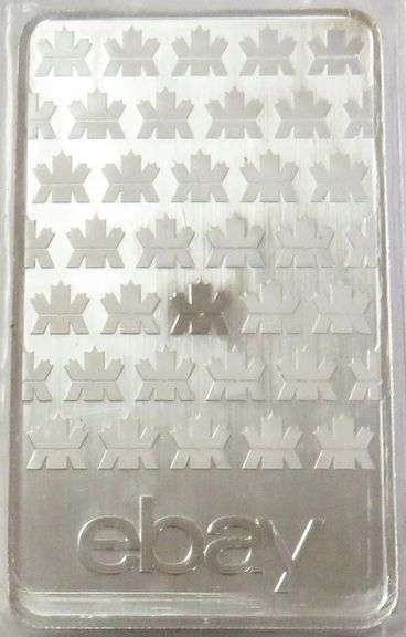 ebay Royal Canadian Mint Design 10 Troy Oz .999 Silver Bar
