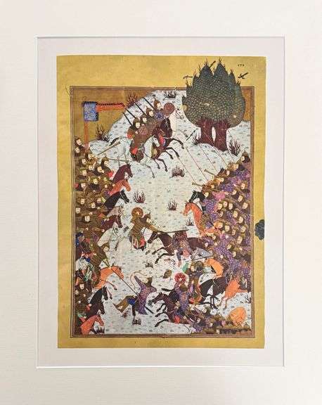 Collectible Rare 1950's Vintage Persian Miniature Art