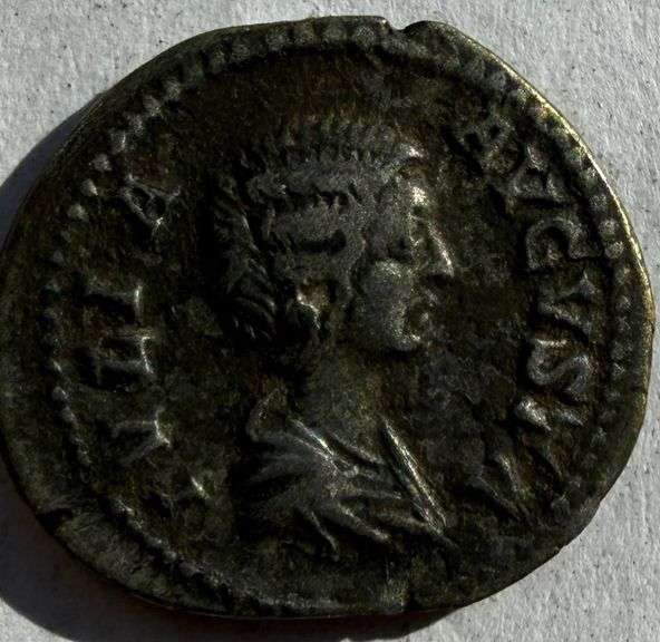 Julia Downa 160-217 Roman Silver Denarius.