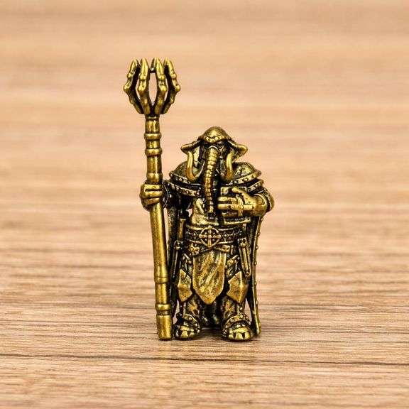 Solid Brass Dark Mage Elephant