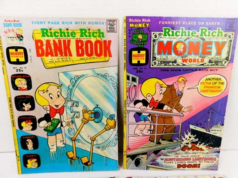 4 Vintage Richie Rich Comic Books