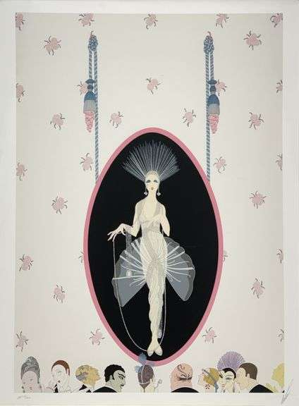 Erte "The Portrait" Signed Limited Edition Serigraph Framed