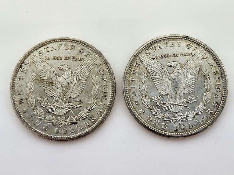 1881-S & 1882-S Morgan Silver Dollars