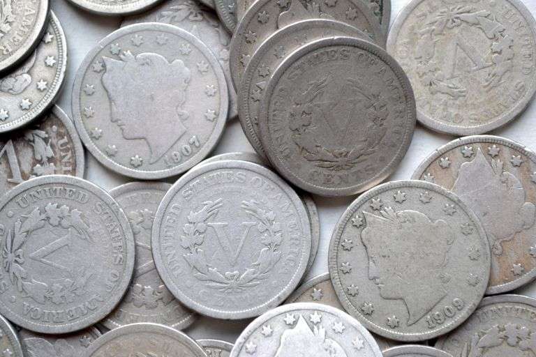 45 Full Rim Plus V Nickels.