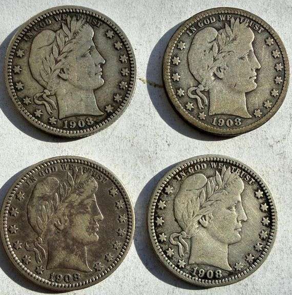 1908 Barber Quarter Year Run