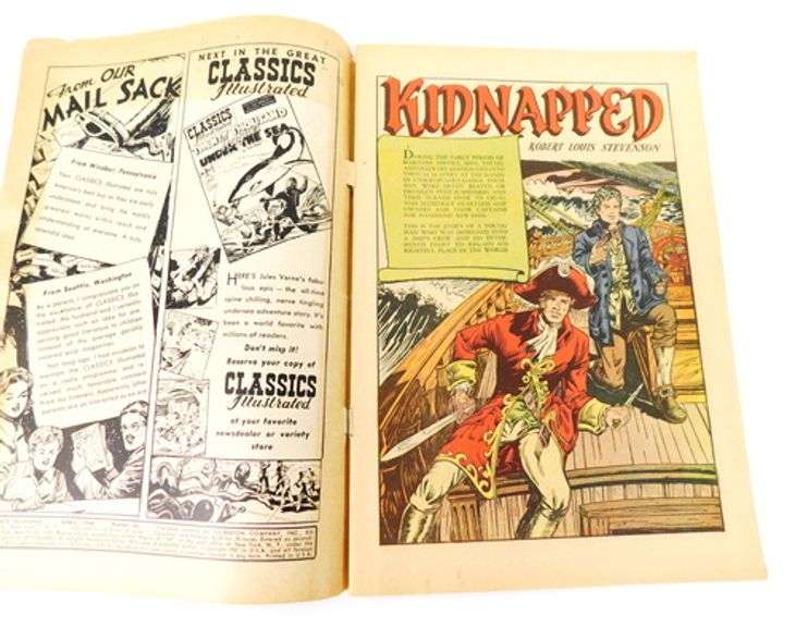 Classics Illustrated 1948 Kidnapped Comic Book