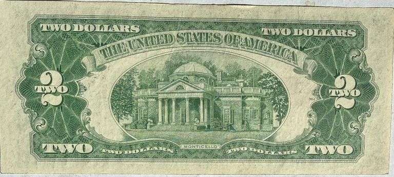 1928 G Very Near Unc Red Seal $2 US Note.