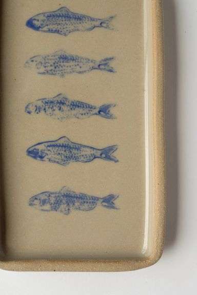 Blue Sardine Handmade Ceramic Tray