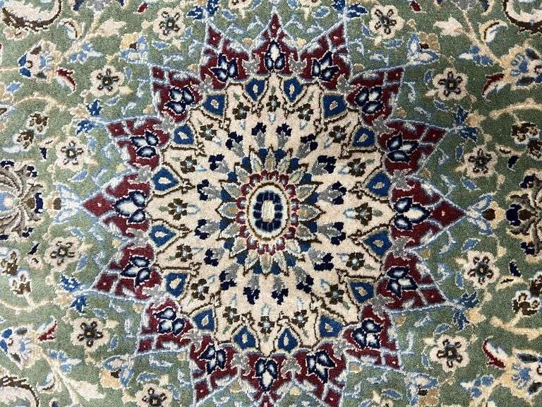 Handmade 6-Layer Silk Persian Nain 4.10x3.2