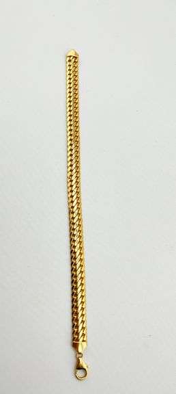 Italian Milor 14KT Yellow Gold 8.5MM Miami Cuban Link Chain Bracelet