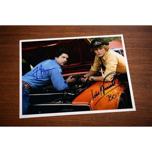 Dukes of Hazzard Tom Wopat and John Schneider Signed Photo w/ COA
