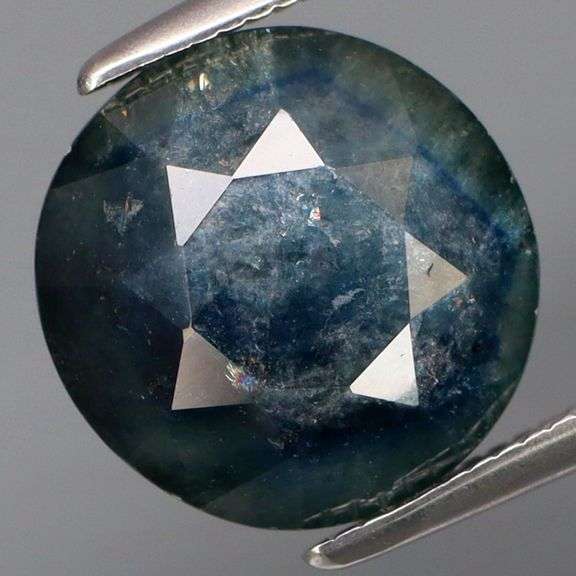 Midnight blue and silver! Shimmering 5.28ct Sapphire solitaire! Heated only!