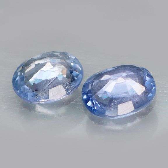 Gorgeous 2.10ct pair of UNTREATED blue Ceylon Sapphires!