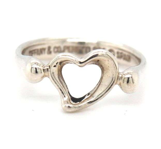 Tiffany & Co Elsa peretti open heart ring