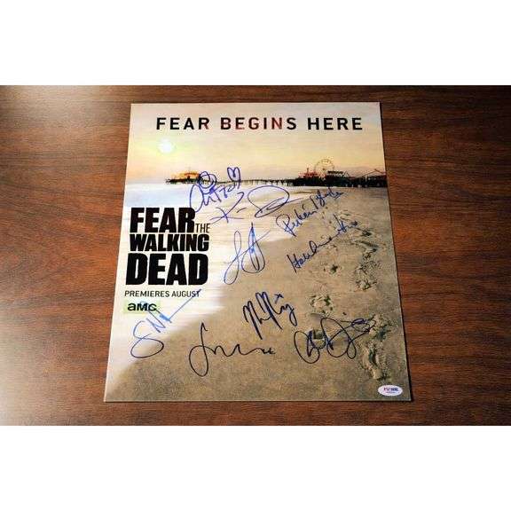 Signed Fear The Walking Dead Movie Poster