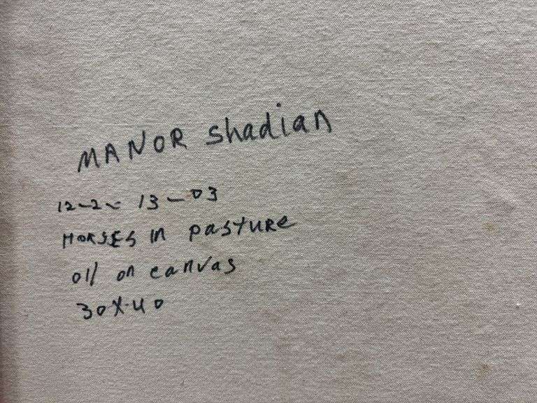 Calm And Peaceful Original By Manor Shadian Manor Shadian Horses in Pasture