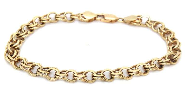 Always Popular 14K YG Charm Bracelet