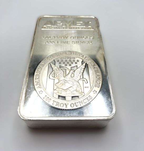 APMEX Silver Bar 100 oz .999+ Fine