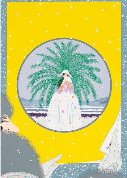 Erte "The Riviera" Special Signed Serigraph Number 1 In The Edition
