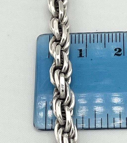italian 925 Sterling Silver Solid 6MMRope Chain