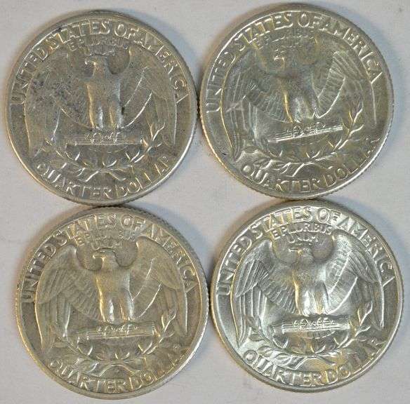 Choice slider to Gem BU 1935, 1938, 1939, & 1940-S Washington Quarters