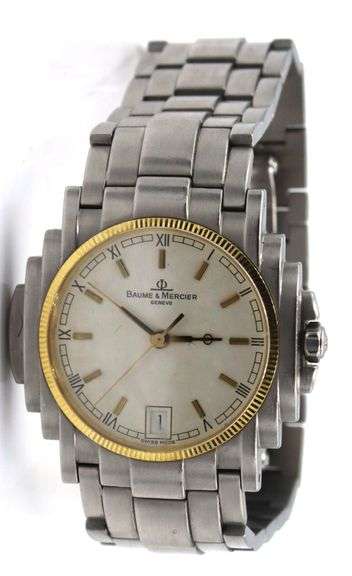 Baume & Mercier Shogun quartz 2 tone watch