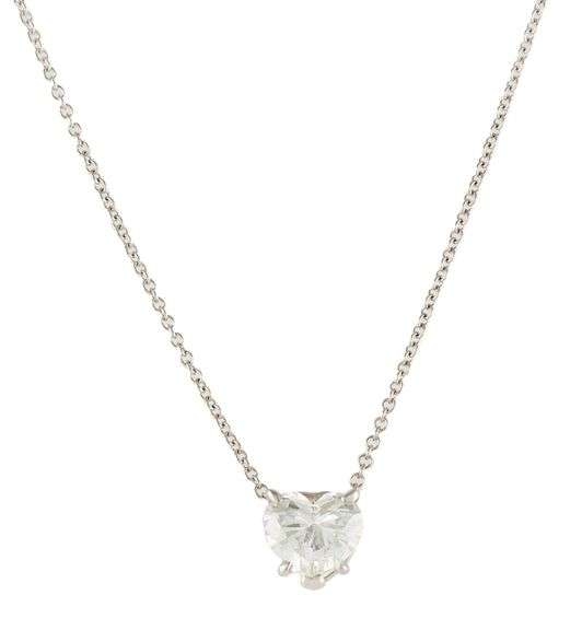 2.00ct Heart Shaped Diamond Solitaire Pendant Necklace in 14K