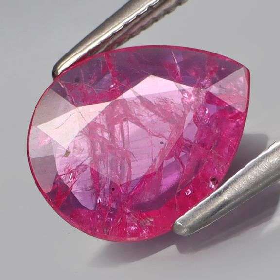 Flat cut! Crazy saturation! Untreated! 1.20ct Ruby!