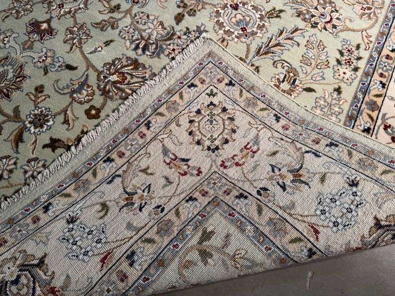 Fine Silk & Wool Kashan Rug 8x10