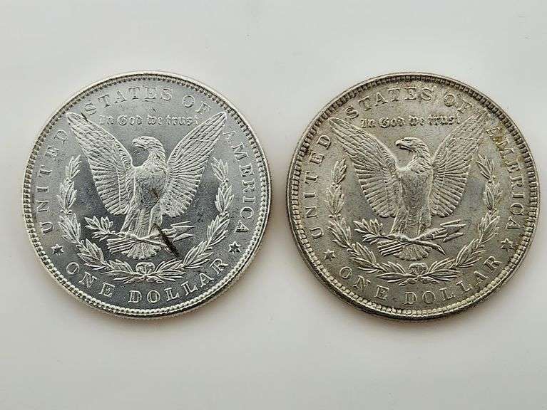 1887 & 1888 Morgan Silver Dollars