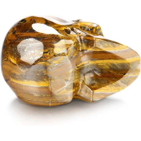 Tiger Iron Eye Crystal Skull